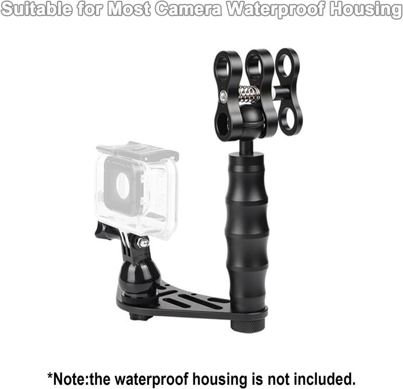 ORCATORCH H02 Underwater Camera Tray Kit for gopro, Universal Waterproof Camera housing Handheld Grip Video Stabilizer Holder, for Underwater Photography - Image 2